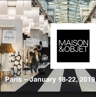 MAISON&OBJET PARIS-JANUARY 18-22, 2019